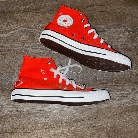 Converse Chuck Taylor All star Y2K Heart Hightop Fever Dream. Rare & New - Picture 3 of 10